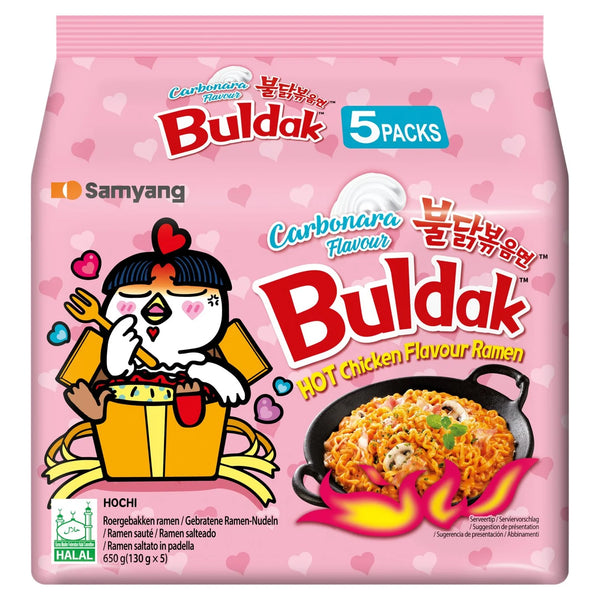 Buldak Carbonara Hot Chicken 5Pk