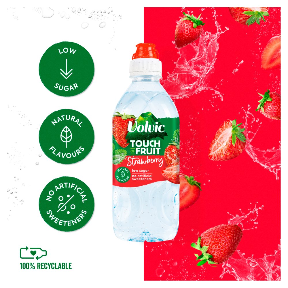 Volvic S/C Strawberry 750ml