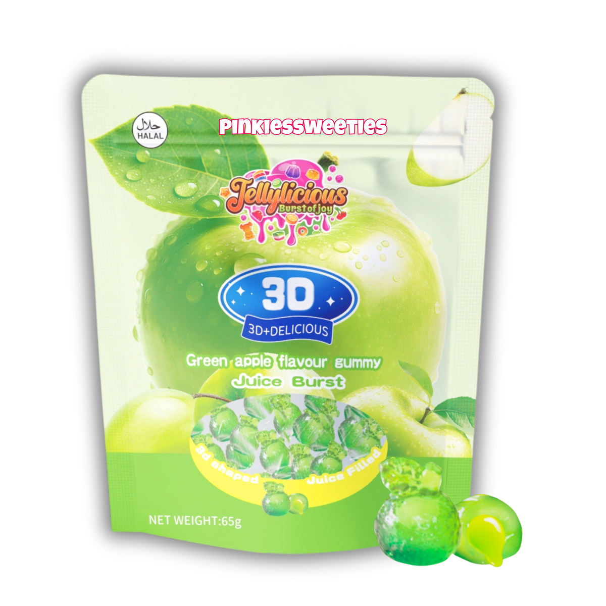 3D Green Apple