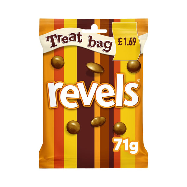 Revels Milk Chocolate Bag wth Raisins, Coffee or Orange £1.69 PMP 71g