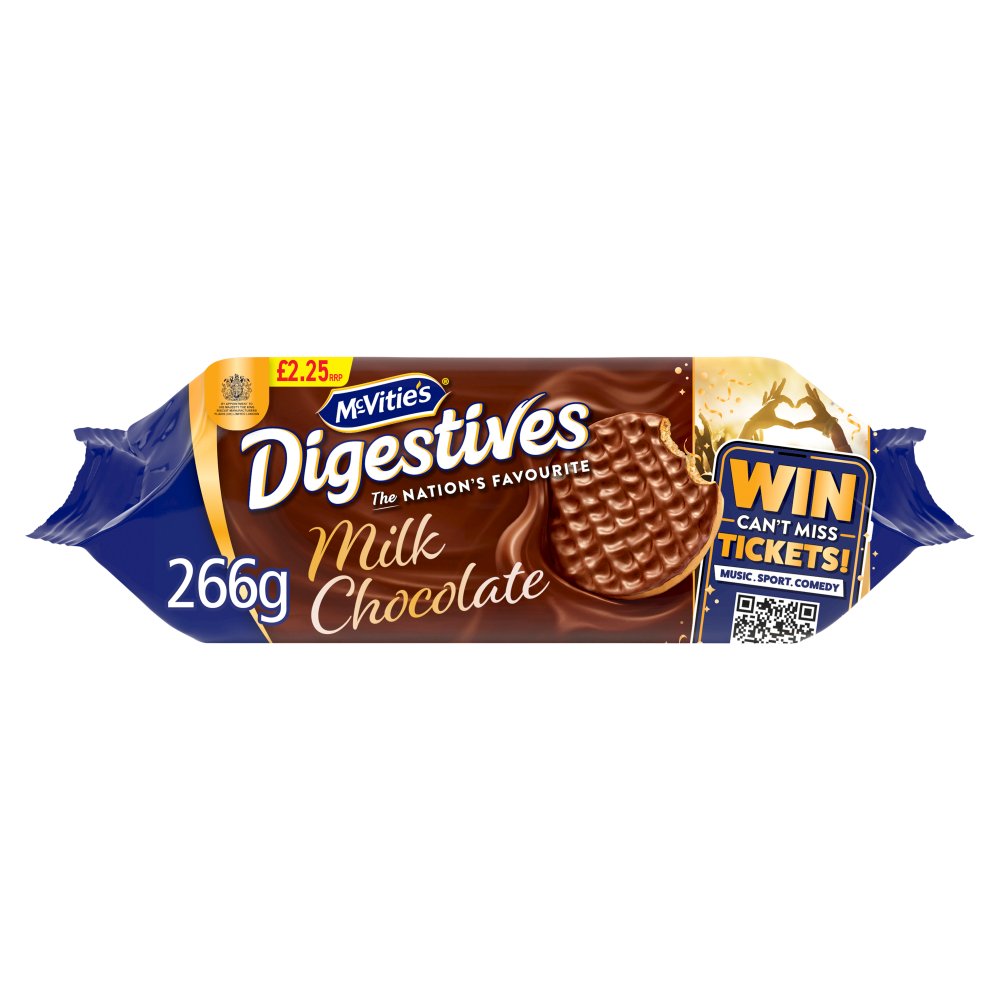 McVitie's Milk Chocolate Digestive Biscuits 266g PMP £2.25
