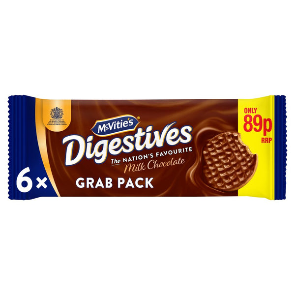 McVitie's Milk Chocolate Digestive Biscuits 100g PMP 89p