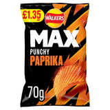 Walkers Max Punchy Paprika Sharing Crisps 70g PMP £1.35 RRP