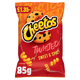 Cheetos Twisted Snacks Sweet & Spicy Corn Puffs 85g PMP RRP £1.35