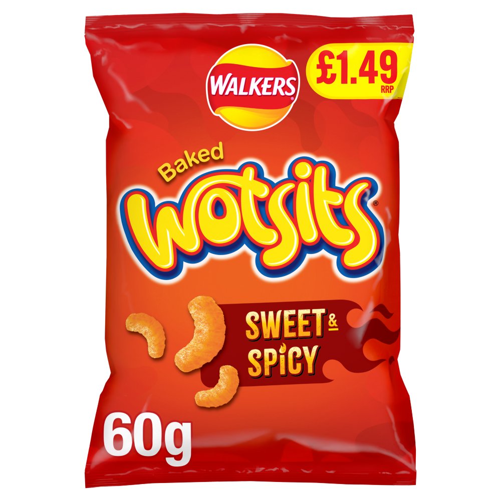Walkers Wotsits Sweet & Spicy Crisps 60g PM£1.49