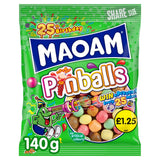 MAOAM Pinballs Fruit & Cola Flavour Chewy Sweets Sharing Bag 140g