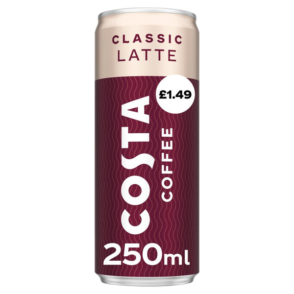 Costa Coffee Classic Latte Iced Coffee 250ml PMP £1.49