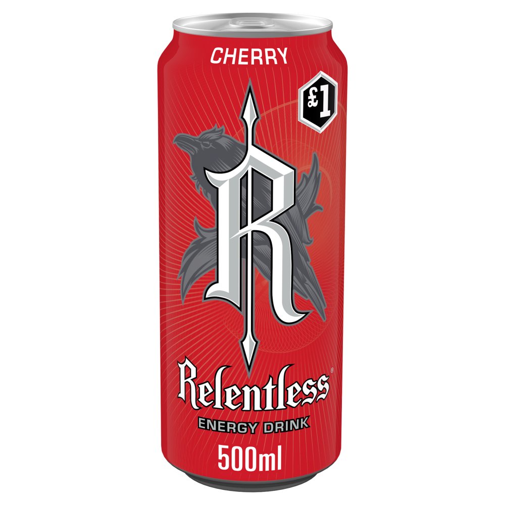 Relentless Cherry 500ml PM£1.00