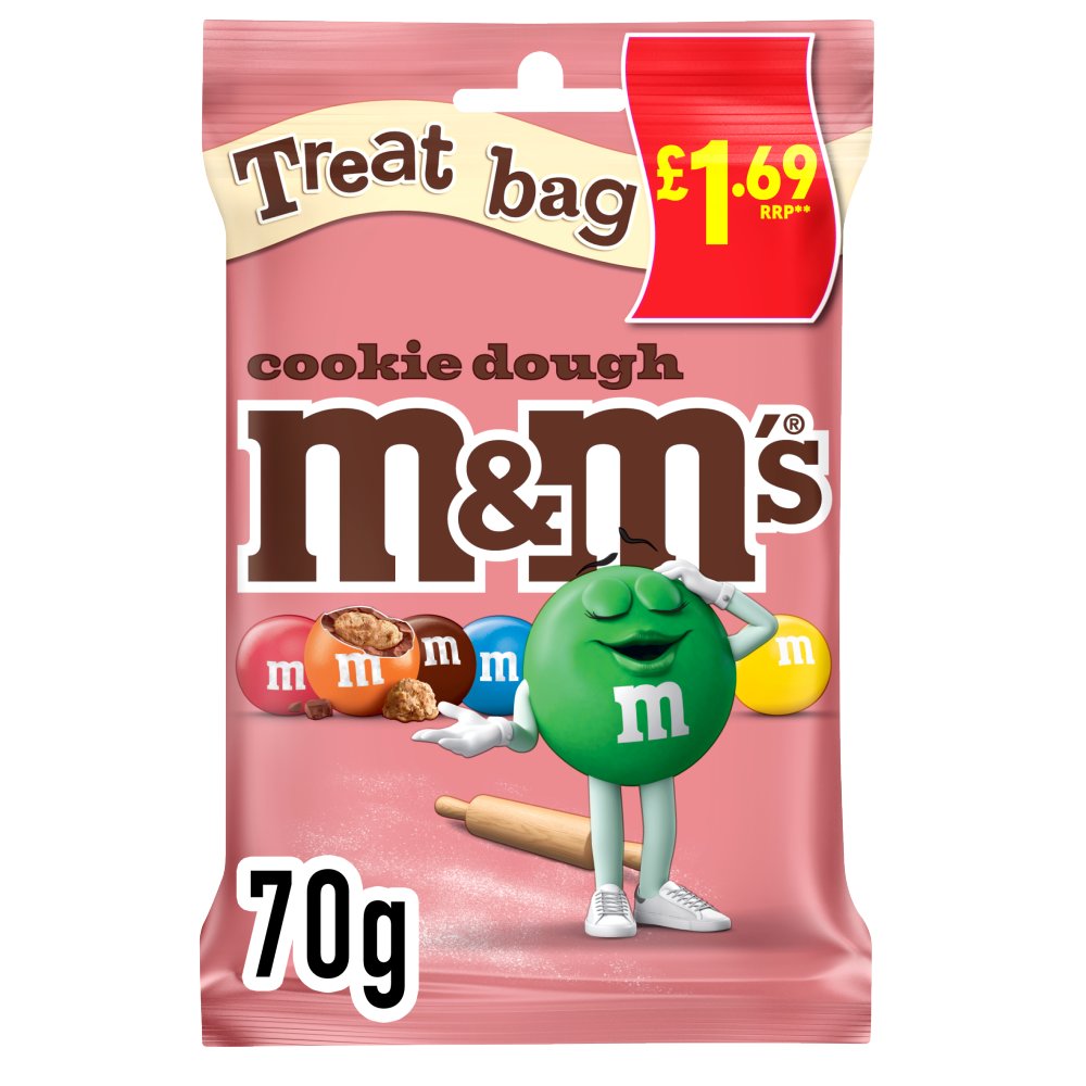 M&M's Cookie Dough Milk Chocolate Bag 70g £1.69 PMP