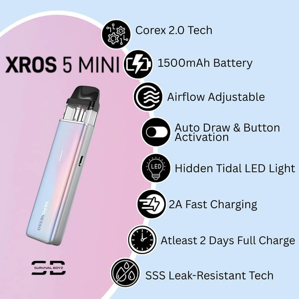 Vaporesso Xros 5 Mini Pod Kit 1500mAh Pod Vape Kit