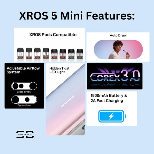Vaporesso Xros 5 Mini Pod Kit 1500mAh Pod Vape Kit