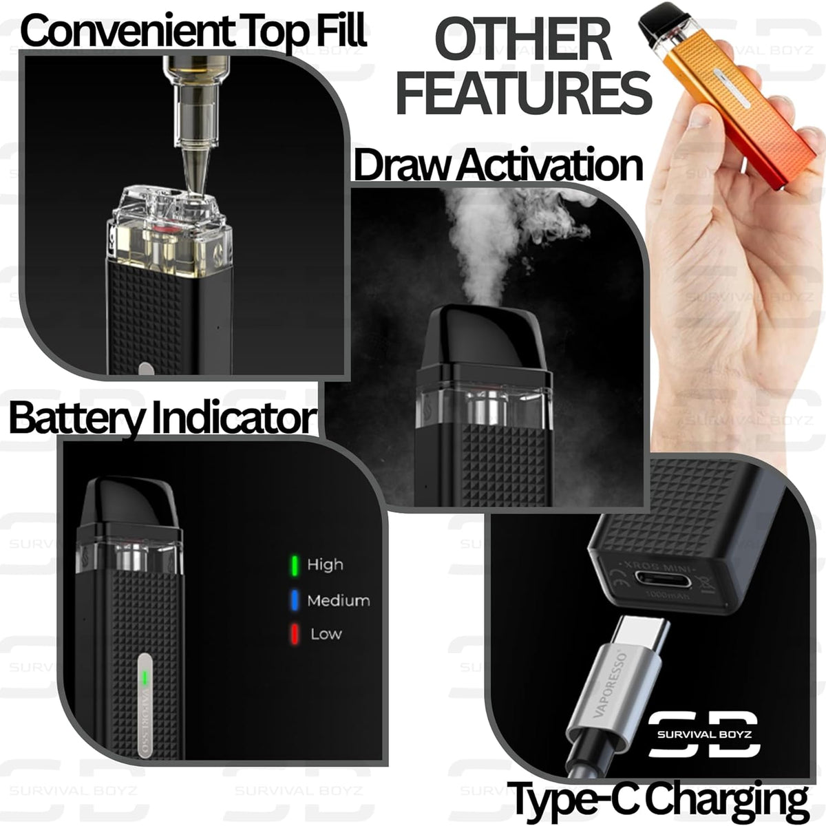 Vaporesso XROS Mini 1000mAh Pod Vape Kit