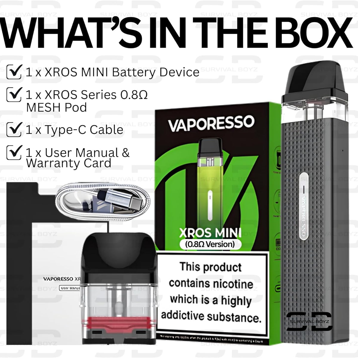 Vaporesso XROS Mini 1000mAh Pod Vape Kit
