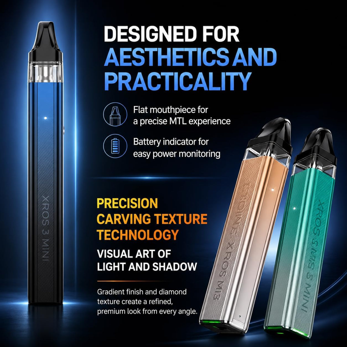 Vaporesso XROS 3 Mini 1000mAh Pod Vape Kit