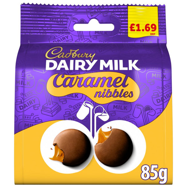 Cadbury Dairy Milk Caramel Nibbles Chocolate PMP £1.69 Bag 85 g