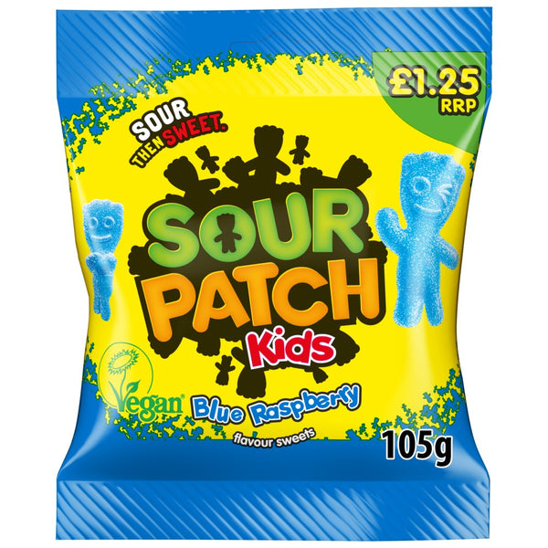 Sour Patch Blue Raspberry Bags PM£1.25
