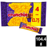 Cadbury Crunchie Chocolate Bar 4PK 104.4g