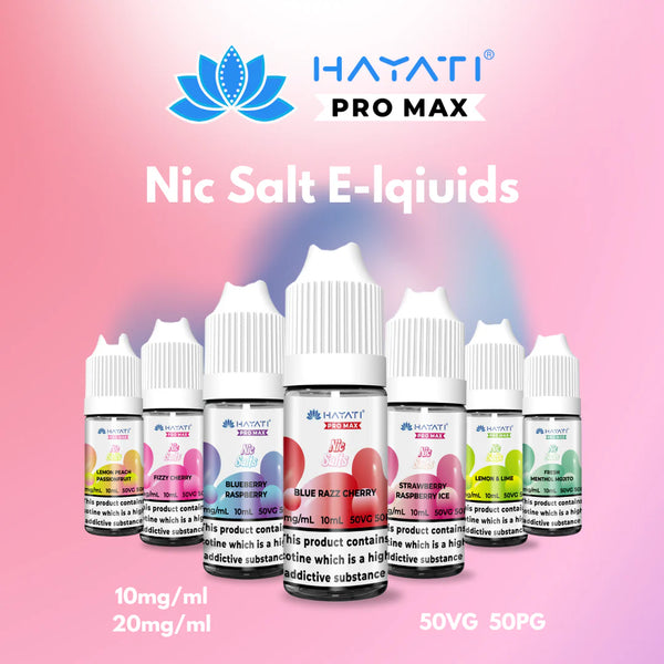 HAYATI PRO MAX Nic Salts E-Liquid Manchester Vape Shop VapesnMore