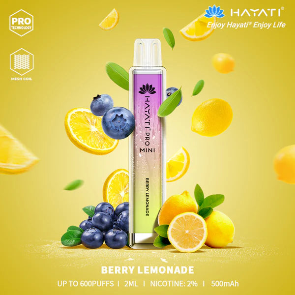 Hayati Pro Mini 600 Disposable Vape - 20mg