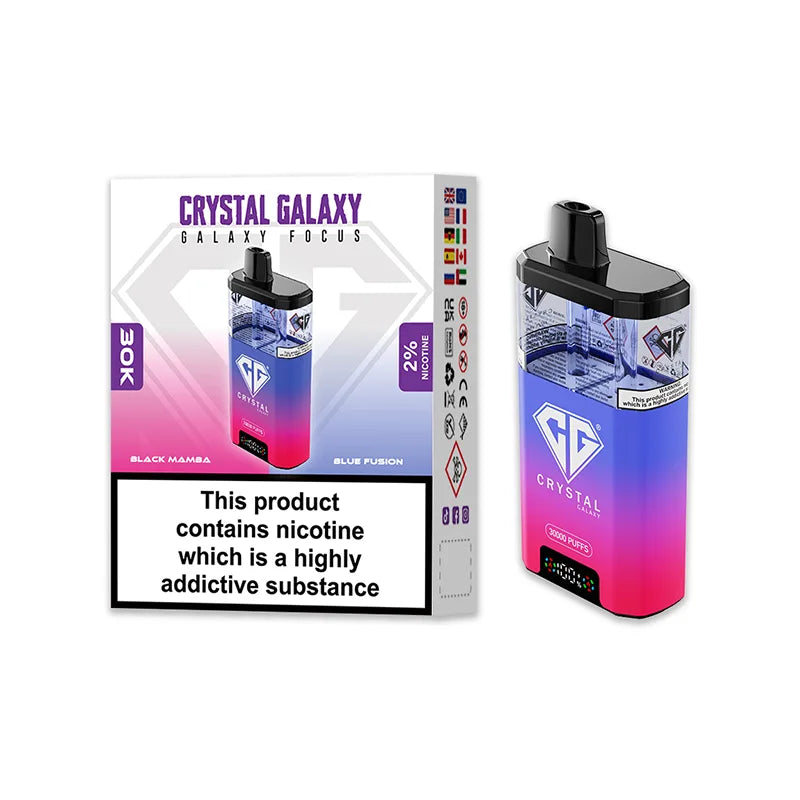 Crystal Galaxy Focus 30K Puffs Disposable Vape