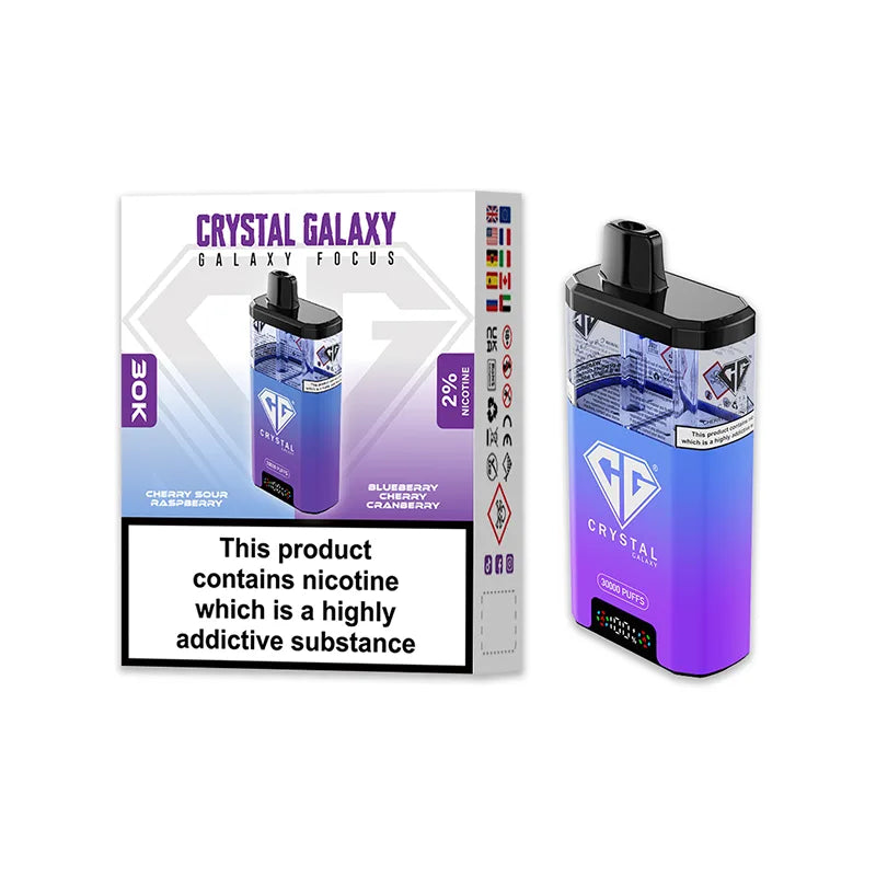 Crystal Galaxy Focus 30K Puffs Disposable Vape