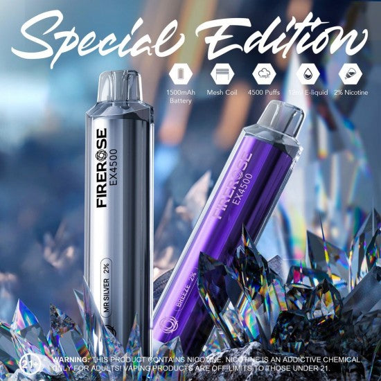 Elux FireRose Ex4500 Disposable Vape - 20mg