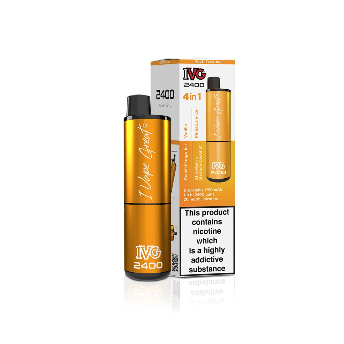 IVG 4 in 1 - 2400 Disposable Vape - 20mg