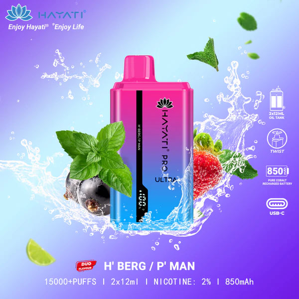 Hayati Pro ultra 15000 Disposable Vape - 20mg