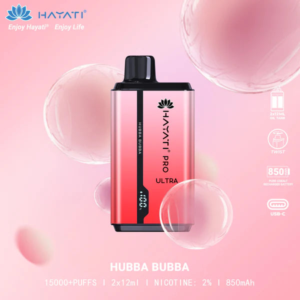 Hayati Pro ultra 15000 Disposable Vape - 20mg