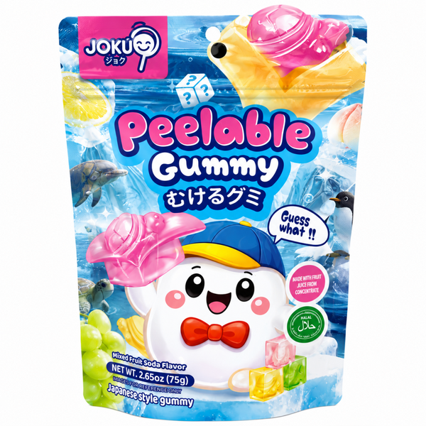 Peelable Gummy Fruit Soda 75g