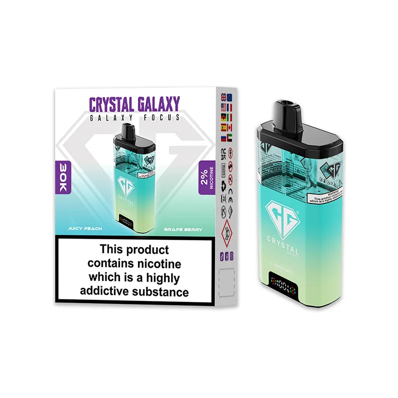 Crystal Galaxy Focus 30K Puffs Disposable Vape