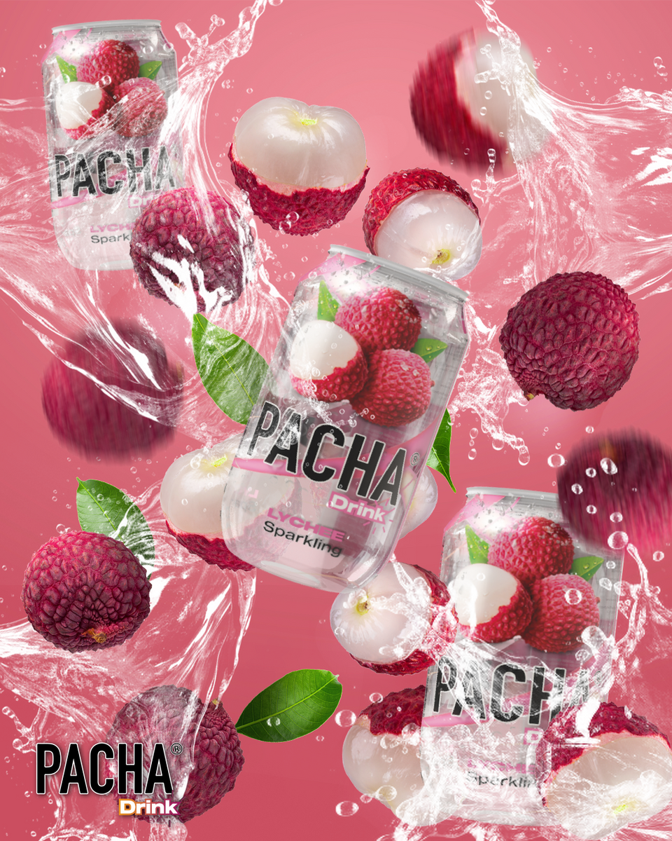 Pacha Drinks Lychee Sparkling 330ml