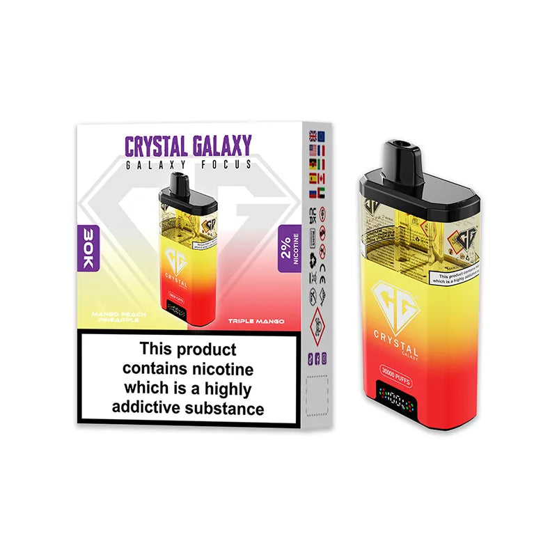 Crystal Galaxy Focus 30K Puffs Disposable Vape