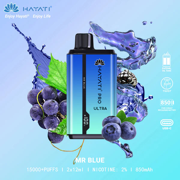 Hayati Pro ultra 15000 Disposable Vape - 20mg