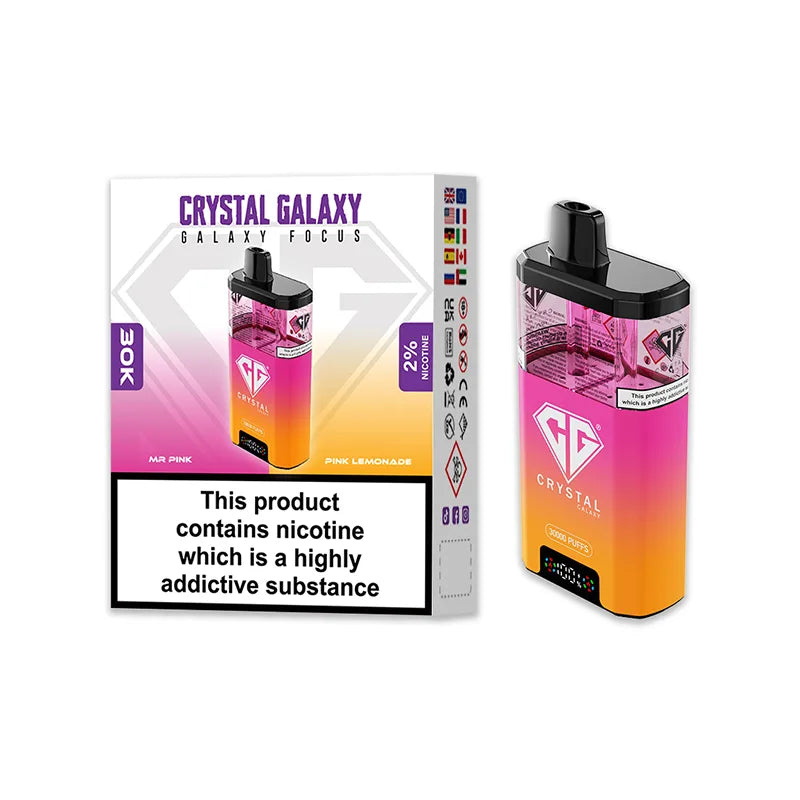 Crystal Galaxy Focus 30K Puffs Disposable Vape