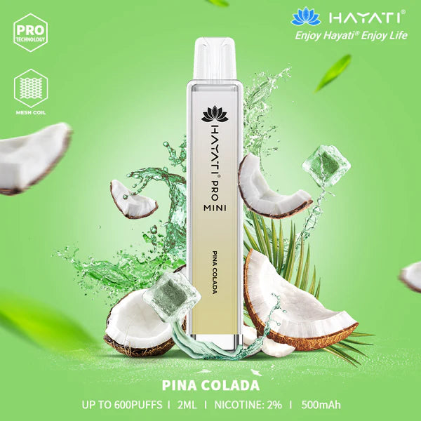 Hayati Pro Mini 600 Disposable Vape - 20mg