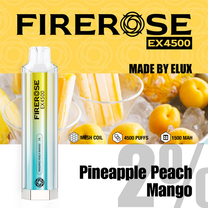 Elux FireRose Ex4500 Disposable Vape - 20mg
