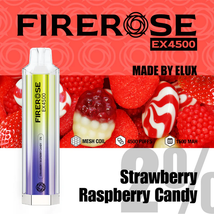 Elux FireRose Ex4500 Disposable Vape - 20mg