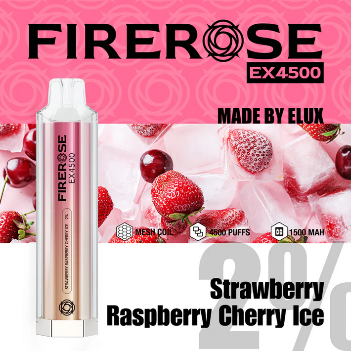 Elux FireRose Ex4500 Disposable Vape - 20mg