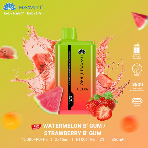 Hayati Pro ultra 15000 Disposable Vape - 20mg