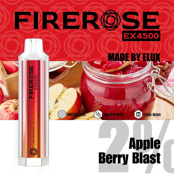 Elux FireRose Ex4500 Disposable Vape - 20mg