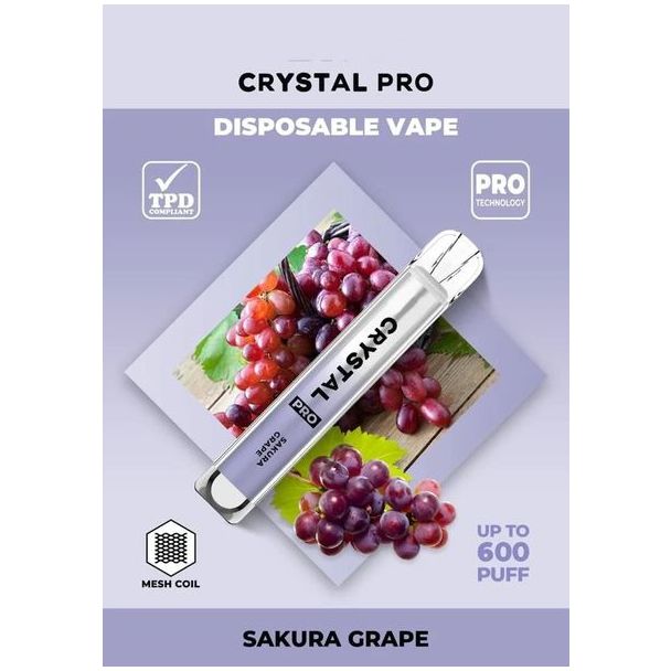 Crystal Pro Bar 600 Disposable Vape - 20mg