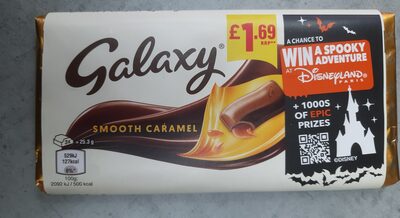 Galaxy Smooth Caramel & Milk Chocolate Block Bar £1.69 PMP 135g