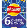 Walkers Cheese & Onion 6pk