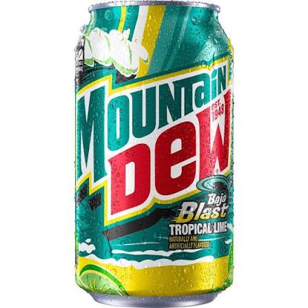 Mtn Dew Raja Blast Tropical 355ml