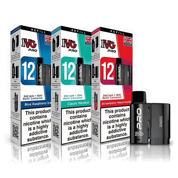 IVG PRO 12 Re-Fill Pods 10,000 Puffs