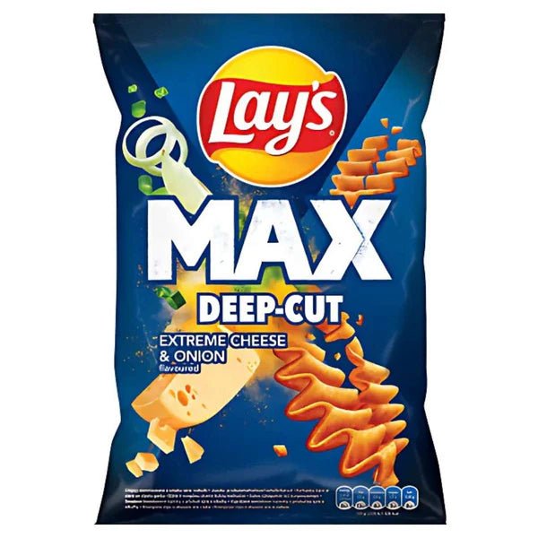Lays Max Deep Cut Cheese & Onion 120g