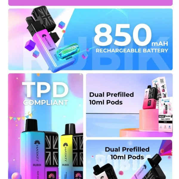Hayati Rubik 7000 Prefilled Pod Kit