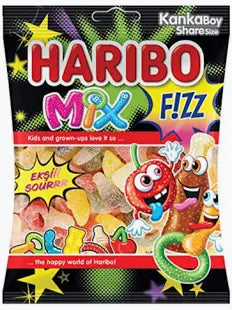 Halal Haribo Mix Fizzy 70g